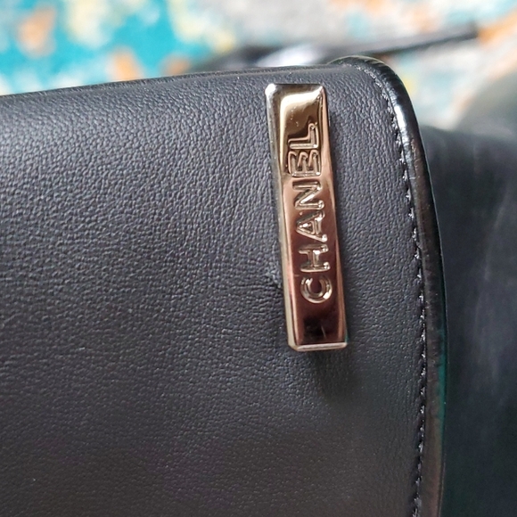 CHANEL Leather Folded Over Pointed Cap Toe Mid Calf Boots Size 36 - Picture 4 of 10